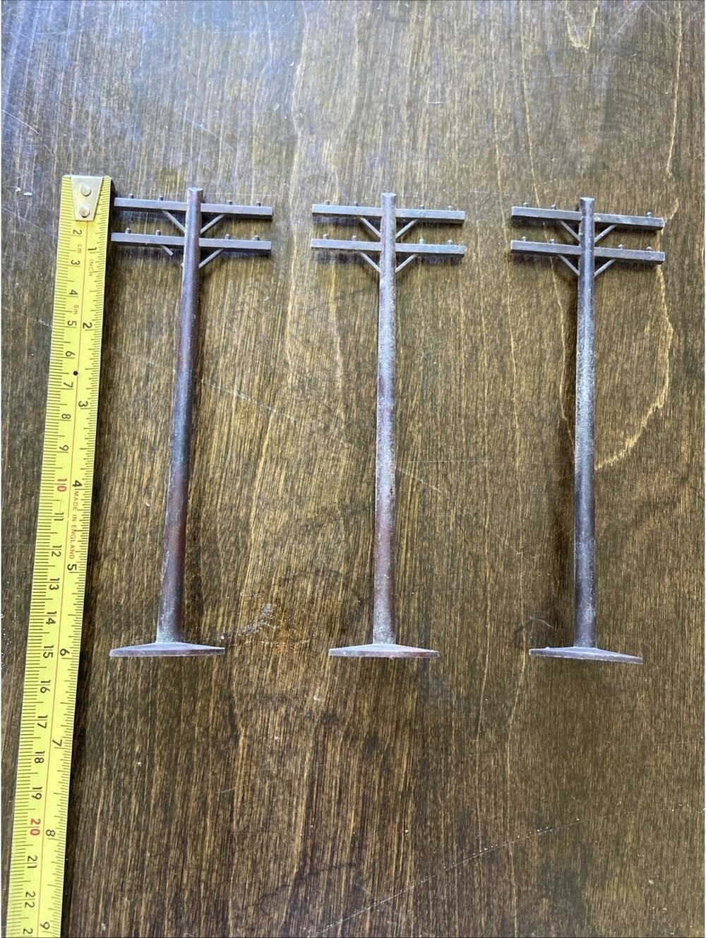 Model Train Telephone Poles 6” Set Of 3